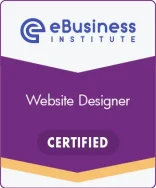 Website Designer Badge Certified eBusiness Institute for Ridge Web Solutions