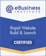 Website Development Award eBusiness Institute Award for Rapid Website Build & Launch by Ridge Web Solutions